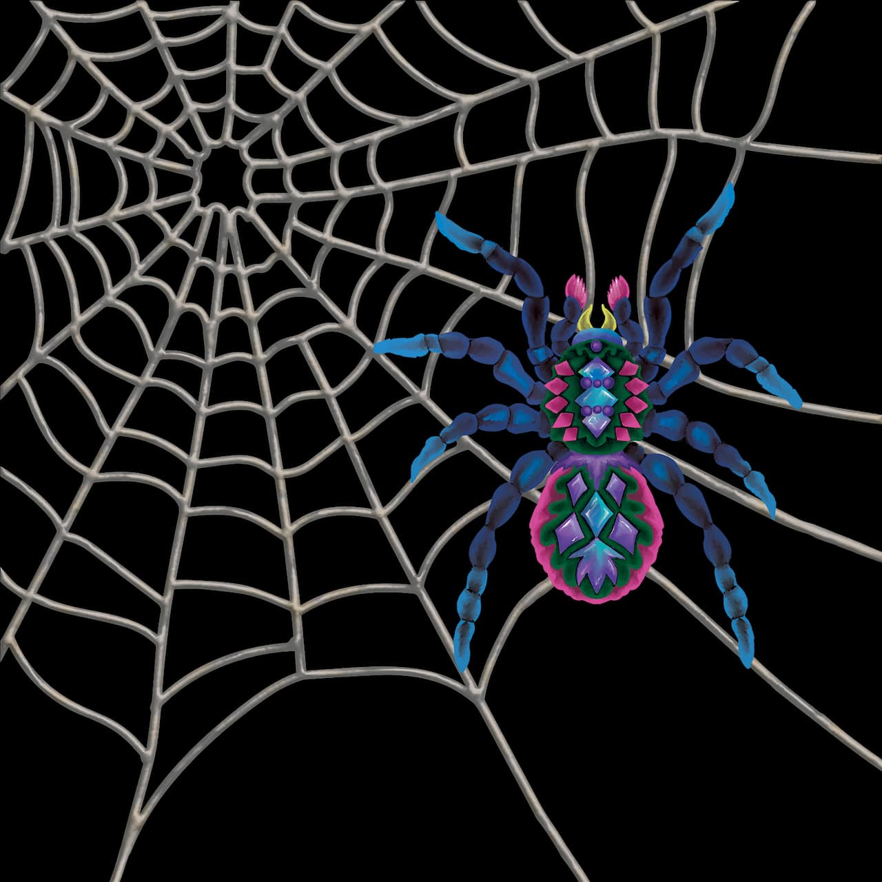 11" x 11" Spider Web Canvas Painting Kit by Craft Smart®